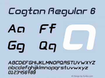 Cogtan Regular 6 Version 1.000;com.myfonts.leandro-ribeiro-machado.cogtan.bold-oblique.wfkit2.3Uhp图片样张