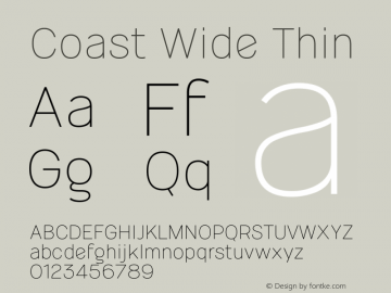 Coast Wide Thin Version 1.1图片样张