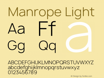 Manrope Light Version 1.200图片样张