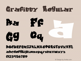 Grafitty Version 1.00;October 24, 2018;FontCreator 11.0.0.2408 32-bit图片样张