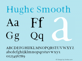 Hughe Smooth 0.1.0 Font Sample