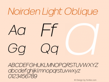 Noirden Light Oblique 图片样张