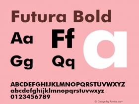 Futura Bold 1.0图片样张