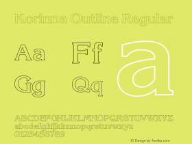 Korinna Outline Regular 001.000图片样张