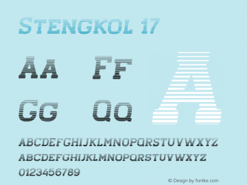 Stengkol17 1.000;YWFTv17 Font Sample