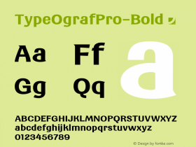 ☞TypeOgrafPro-Bold Version 1.0 ;com.myfonts.easy.jonahfonts.typeograf-pro.bold.wfkit2.version.5cnu Font Sample