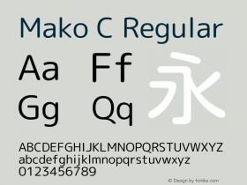 MakoC Regular Version 1.050-20181030图片样张