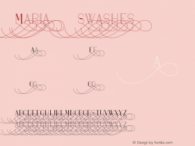 Maria Swashes5 Version 1.002;Fontself Maker 2.1.2 Font Sample