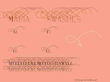 Maria Swashes6 Version 1.002;Fontself Maker 2.1.2 Font Sample