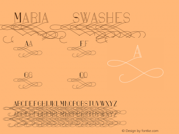 Maria Swashes7 Version 1.002;Fontself Maker 2.1.2 Font Sample