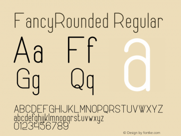 FancyRounded Version 1.002;Fontself Maker 3.0.0-3 Font Sample