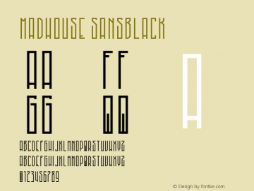 MadHouse SansBlack Version 1.002;Fontself Maker 3.0.0-3 Font Sample