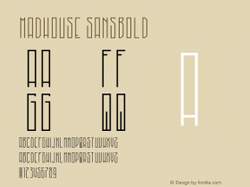 MadHouse SansBold Version 1.002;Fontself Maker 3.0.0-3图片样张