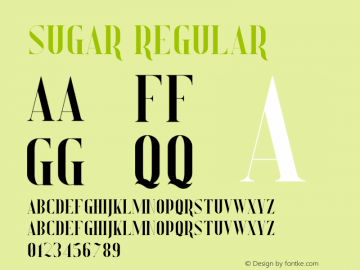 Sugar Version 1.002;Fontself Maker 3.0.0-3图片样张