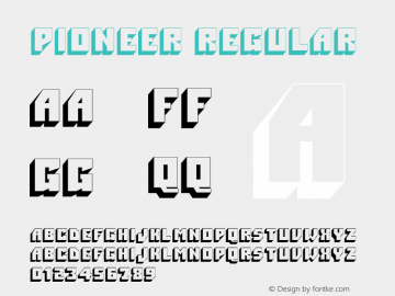 Pioneer Regular Altsys Fontographer 3.5  11/25/92 Font Sample