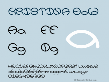 KRISTINA Bold Version 1.00;November 12, 2018;FontCreator 11.5.0.2427 64-bit Font Sample