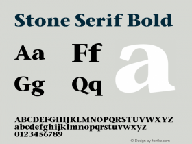 Stone Serif Bold Altsys Fontographer 3.5  11/25/92 Font Sample