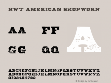 HWT American Shopworn Version 1.000 2012图片样张