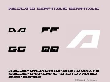 Wildcard Semi-Italic 003.200图片样张