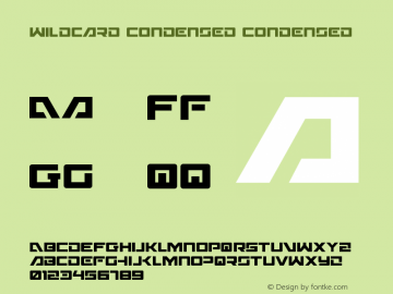 Wildcard Condensed 003.200图片样张