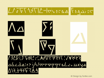 LAGGTASTIC-Inverse Version 1.00;November 13, 2018;FontCreator 11.5.0.2427 64-bit图片样张