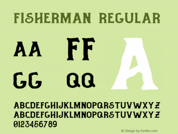 Fisherman Version 1.002;Fontself Maker 3.0.1 Font Sample