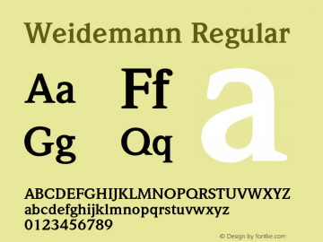 Weidemann Regular 001.002图片样张