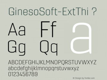 ☞Gineso Soft Ext Thin Version Version 1.001;com.myfonts.easy.insigne.gineso-soft.extended-thin.wfkit2.version.5cSd Font Sample