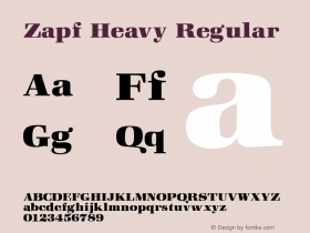 Zapf Heavy Regular Altsys Fontographer 3.5  11/25/92图片样张