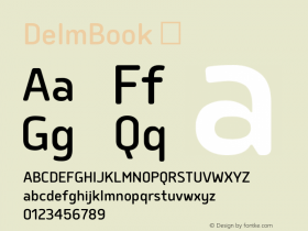 ☞DelmBook Version 1.000;com.myfonts.easy.typesketchbook.delm.book.wfkit2.version.4oEo Font Sample