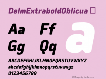 ☞DelmExtraboldOblicua Version 1.000;com.myfonts.easy.typesketchbook.delm.extrabold-oblicua.wfkit2.version.4oEk图片样张