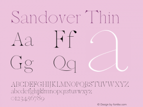 Sandover-Thin 0.1.0图片样张