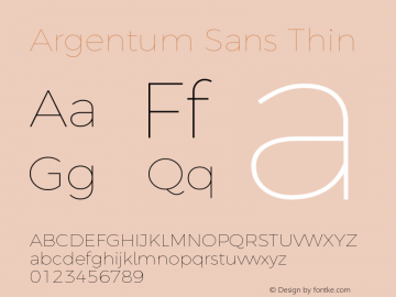 Argentum Sans Thin Version 1.000; ttfautohint (v1.5.65-e2d9)图片样张