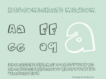 K26ComicKats Version 001.000 Font Sample