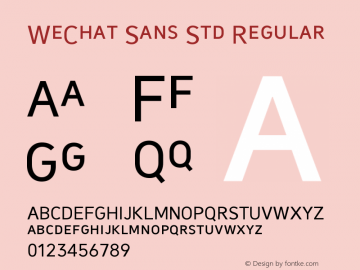 WeChat Sans Std-Regular 图片样张