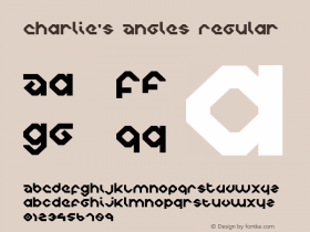 Charlie's Angles Regular 1 Font Sample