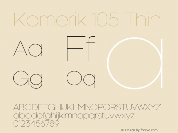 Kamerik 105 Thin Version 6.000图片样张