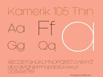 Kamerik 105 Thin Version 6.000图片样张