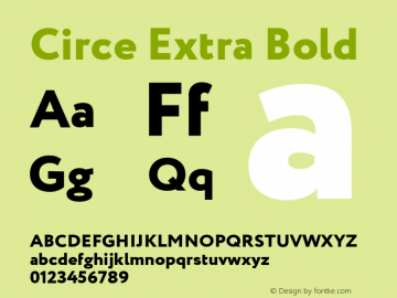 CirceExtraBold Version 1.5W图片样张