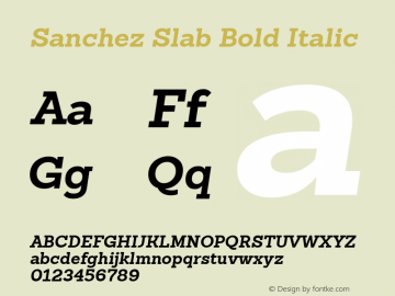 SanchezSlab-BoldItalic 1.000;com.myfonts.latinotype.sanchez-slab.bold-italic.wfkit2.3VRx图片样张