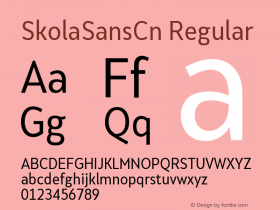 SkolaSansCn-Regular Version 1.000图片样张