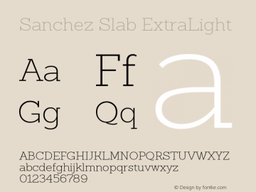 SanchezSlab-ExtraLight Version 001.000;com.myfonts.latinotype.sanchez-slab.extra-light.wfkit2.3VRu图片样张