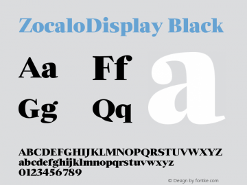 ZocaloDisplay-Black Version 1.000;PS 001.000;hotconv 1.0.38图片样张