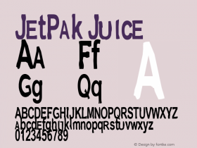 JetPak Juice 1.0 Fri Nov 28 15:04:08 1997 Font Sample