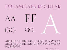 DreamCaps 1.000;com.myfonts.argentina-lian-types.dream-script.caps.wfkit2.47Pv Font Sample