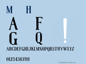 Muchacho Version 1.000;PS 001.001;hotconv 1.0.56 Font Sample