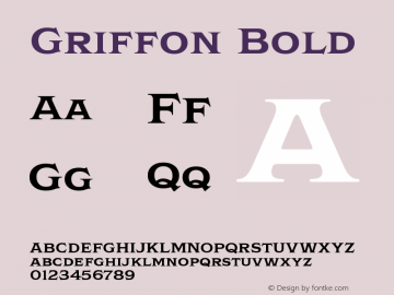 Griffon Bold Version 1.000图片样张