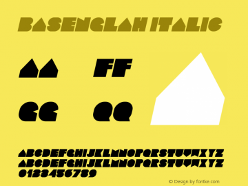 Basenglah-Italic Version 1.000;PS 001.001;hotconv 1.0.56 Font Sample