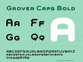 GroverCaps-Bold 001.000 Font Sample