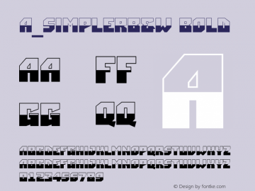 a_SimplerB&W Bold 01.03 Font Sample